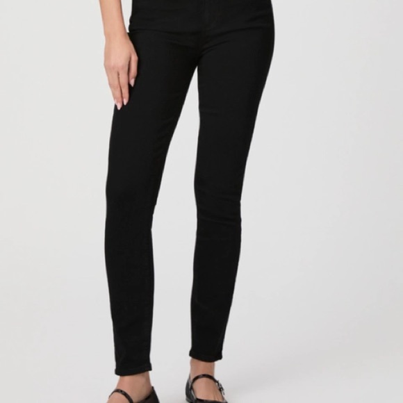 Paige NWT Verdugo Skinny Black Jean Size 33 - Picture 3 of 6